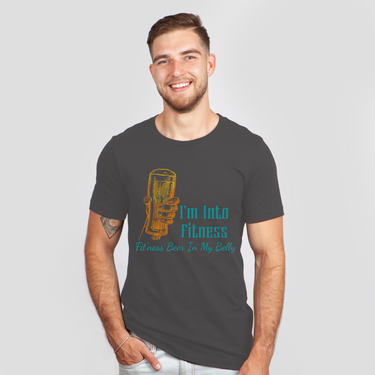 fitness beer in my belly dark shirt